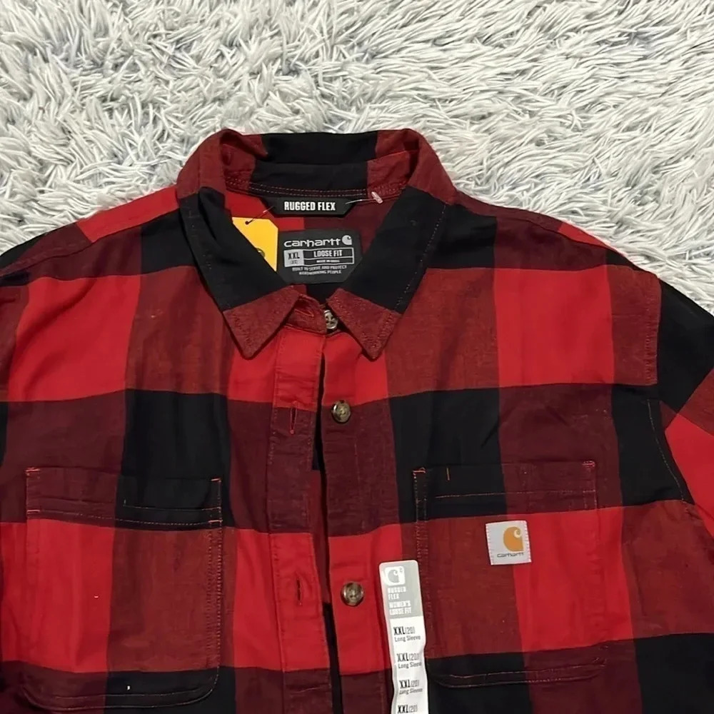 New! Carhartt plaid shirt Size XXL - Picture 4 of 16